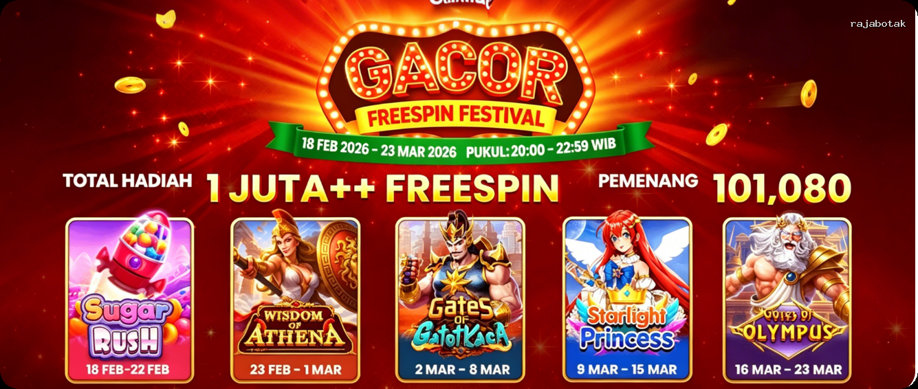Login rajabotak Sekarang Bonus Melimpah